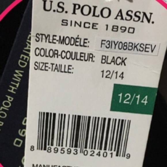 NWT Girl’s 12/14 U.S Polo Assn. Sweater - Picture 2 of 2